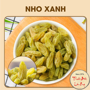 Nho xanh khô không hạt 500g (hàng loại 1 đồ ăn vặt làm bánh)