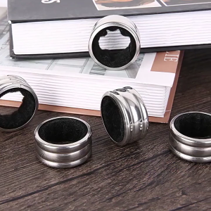 Wine Bottle Collars Stainless Steel Wine Bottle Drip Collar Anti-Overflow Wine Stop Ring Restaurant Household Accessory