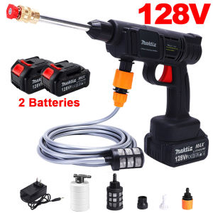 🔥COD🔥Electric high pressure car washer 48V68V88V 2 batteries car wash cleaning kit set machine portable cordless car wash spray gun
