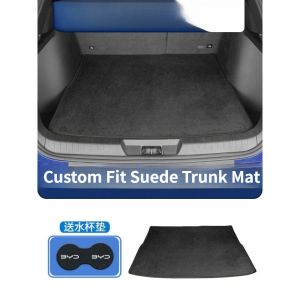 kkmf Custom Fit Suede Trunk Mat for BYD Song PLUS DM-i Rear Cargo Liner Car Interior Modification Car Mat Accessories Cargo Liner 9H4B3