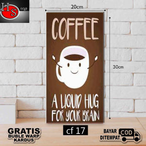 Hiasan Dinding Quotes Ngopi - Poster Kayu Hiasan Dinding Rumah / Hiasan Dinding Ruang Tamu / Hiasan Dinding Kamar / Hiasan Dinding Kamar Anak / Hiasan Dinding Dapur / Hiasan Dinding Kantor / Hiasan Dinding Poster Kayu Untuk Dekorasi Rumah