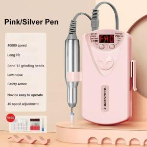 45000 RPM Nail Drill Machine Portable LCD Display Manicure Tool Electric Nail File for Gel Nails Polishing For Home Manicure Salon