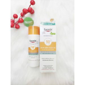 Kem chống nắng Eucerin Acne Oil Control cho da dầu mụn - ✔️ Chất gel-cream mỏng nhẹ thoáng da ✔️ Dễ tán dễ thấm không gây nặng mặt ✔️ Kem màu vàng nhưng lên da rất tự nhiên không bị quá vàng đâu nha 💛