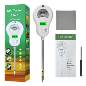 Diymore 6-in-1 đa chức năng kỹ thuật số dụng cụ kiểm tra đất đất Ph/môi trường xung quanh độ ẩm/môi trường xung quanh nhiệt độ/cường độ ánh sáng/độ ẩm đất/đất màu mỡ