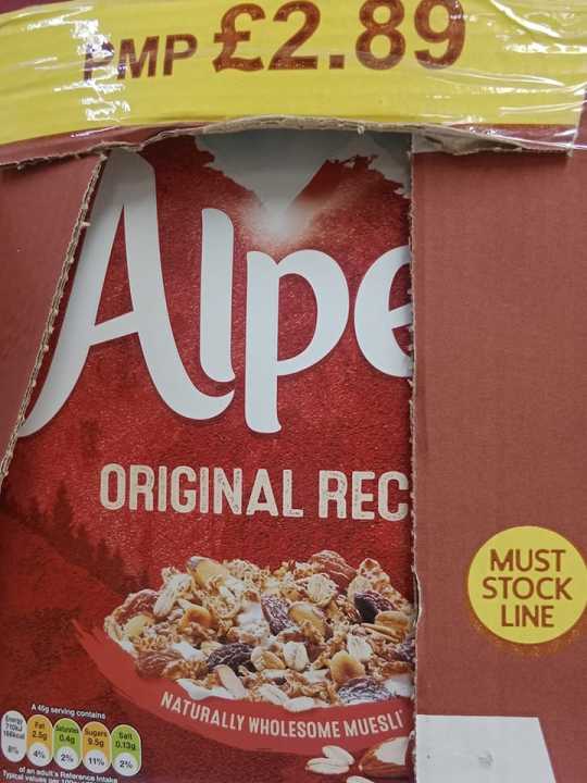 ALPEN Original Recipe Swiss Style Muesli 550g Lazada.co.th