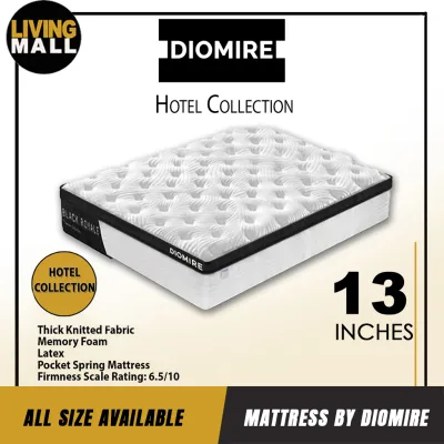 Mattress by Diomire | Single Super Single Queen King Size | High Quality Spring Mattresses