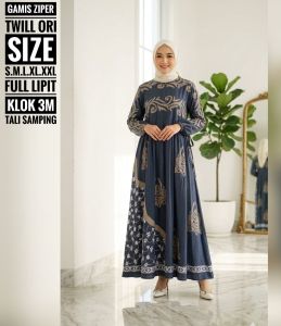 Ariefa Batik - Terbaru Gamis Rayon Twill cap malaman gamis twill tidye gamis twil rayon candi mekar super abstrak