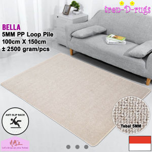 Tren-D-rugs Karpet polos lantai ruang tamu tidur permadani bulu minimalis anti slip murah 100 cm x 150 cm - NMs