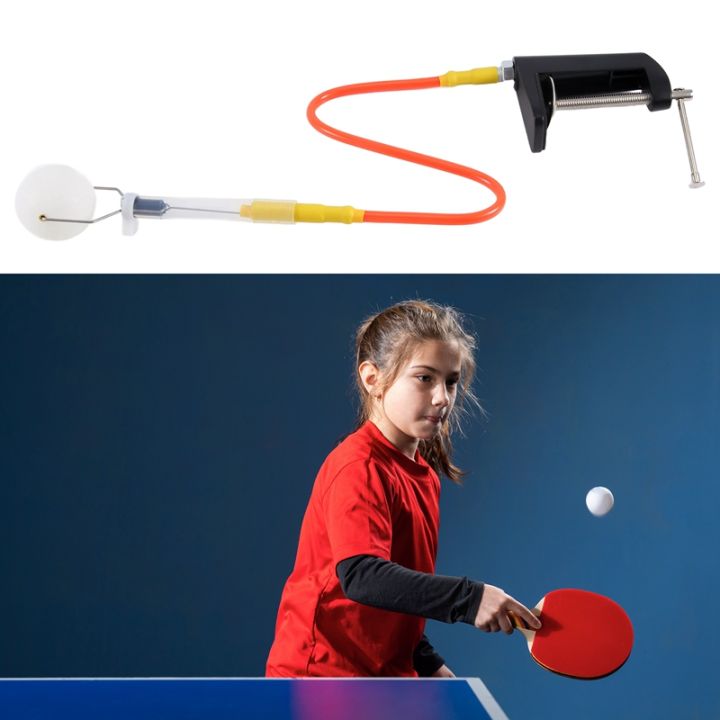 Robot Entraînement Tennis De Table Lanfire | Ventouse Rapide | 6,5x47 Cm | 2 Balles Cuivre