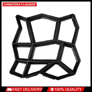 Concrete Molds DIY Paving Cement Brick Stone Garden Floor Tile Road Path Maker