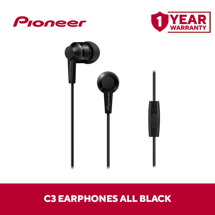 Pioneer C3 Earphones All Black Lazada PH