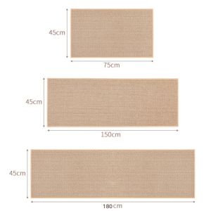 Kitchen Floor Mat Linen Carpet Mat Absorbent Rattan Mats Anti-Slip rubber Rug Waterproof Oil-proof