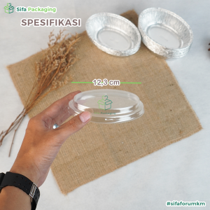 Alumunium Foil Tray Cup OX 1225 Lasagna Macaroni Schotel Klapertart Klappertart Pastel Tutup Brownies Cake isi 100 pcs