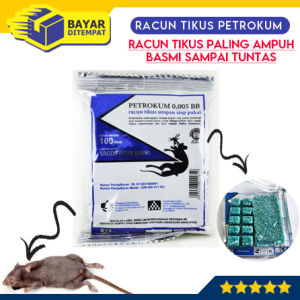 Racun Tikus PETROKUM Umpan Pembasmi Basmi Tuntas Manjur Obat Anti Curut Original Ori Asli