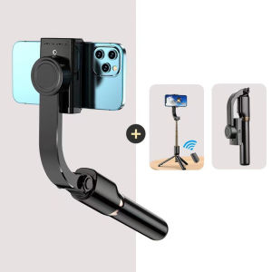 เสถียเตอร์มือถือสามแกนแบบพกพา โทรศัพท์มือถือกันสั่นสะเทือนอัจฉริยะถ่ายภาพ กิมบอล