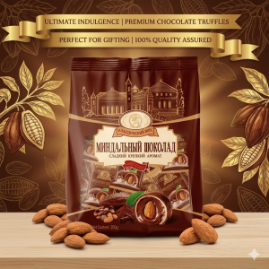 [BUY 1 GET 1] RUSSIAN ALMOND CHOCOLATE BALLS - Dark Chocolate Ball Gift New Years Goods Snack Candy