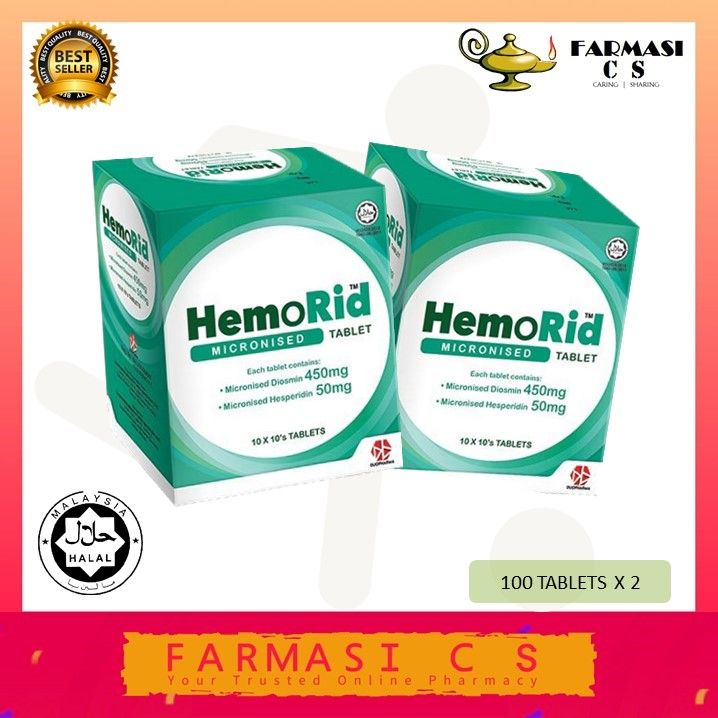 PROMO HemoRid Micronised Tablet (Micronised Diosmin 450mg, Micronised