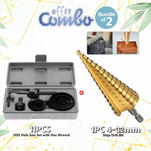 11Pcs HSS Hole Saw Set with Hex Wrench Key Hand Woodwork Tool Kit