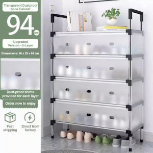 Nearra Waterproof Dustproof Shoe Rack Cover-Multi-Layer Easy Assemble for Home Entryway Balcony