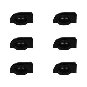 6 cái Bộ khuếch đại âm thanh Guitar bàn đạp hiệu ứng knobs đàn guitar Nhựa Bộ khuếch đại âm thanh Guitar knobs thay thế núm điều chỉnh mũ lâu dài