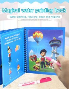 X21032001V Magic Water Drawing Book for Kids in Preschool  Reusable  Non-Messy  Sparks Imagination