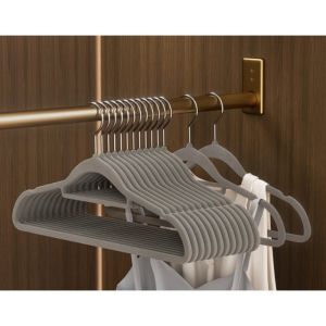 10pcs Short-necked Clothes Hanger Anti-bulging Traceless Household Clothes Hanger Save Space