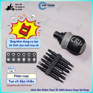 Tua vít trợ lực đảo chiều tua vít tự động 12 đầu - Có Nam Châm Chất Liệu Thép CR-V siêu cứng - 842