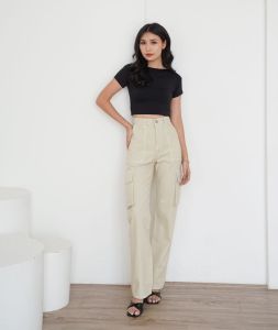 CELANA JEANS WANITA HAZEL CARGO JEANS -SYS CLOTHIER