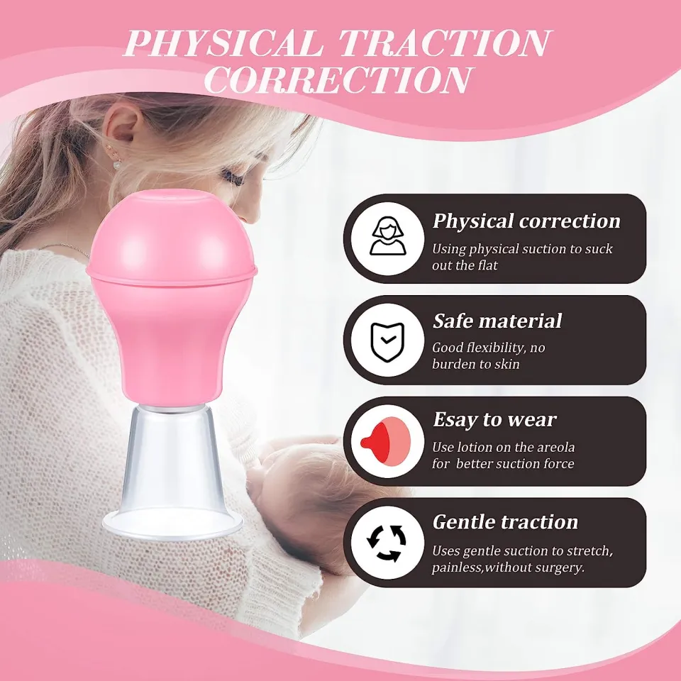 Ready Stock Free Casing]Silicone Nipple Corrector Nipple Orthotic Nipple  Suction Nipple Pump Penarik Puting 哺乳神器 Breastfeeding Helper with casing  Aspirator Nipples Retraction Nipples Silicone Cups for Mommy Girl | Lazada