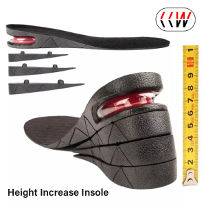 CCW 1Pair 1-4 Layer 9cm Increase Insole Height Heel Lift Shoe Air Cushion Pad Taller