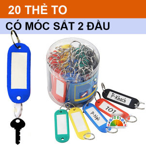 Combo 20 Móc Khóa Móc TreoThẻ Ghi Chú Chìa Khóa Đánh Dấu Hành LýMóc Khóa Xe Máy Ô tô Thẻ Khóa Khách Sạn Văn Phòng