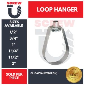 Loop hanger 1/2 | 3/4 | 1 | 1-1/4 |1-1/2 | 2 | SOLD PER PC