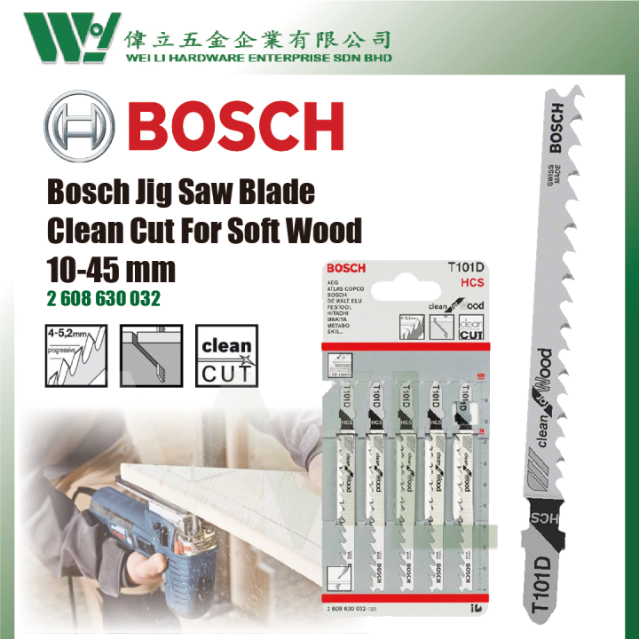BOSCH T101D Jig Saw Blade For Wood 2608630032 / jigsaw blade / jigsaw