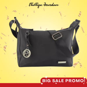 Phillipe Jourdan Saffy Tas Selempang Wanita HItam (Nylon)