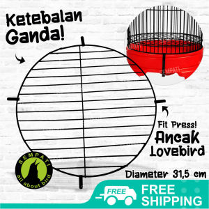 SEMPATI Ancak Press Sangkar Lb Lovebird Ansang Ancak Rem Besi Jeruji Jebakan Bawah Sangkar Tratak Pres Kandang Love Bird Lb ACBFMB