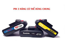 Máy khoan pin Makita loại 3 chức năng Chuyên khoan tường khoan sắt gỗ bắt vít Tặng kèm bộ phụ kiện 24 chi tiết