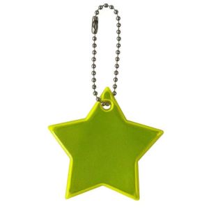 STMEN Warning Signs Visible At Night Accessories Visible Safety Key Chain Key Ring Star Reflective Pendant Safety Reflector Reflective Bag Pendant Reflector Keyrings