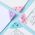 Murah Banget - Klip Penjepit Buku / Klip Sudut Kertas Akrilik / Paper Clip Segitiga Warna-Warni / Penjepit Kertas Binder Plastik. 