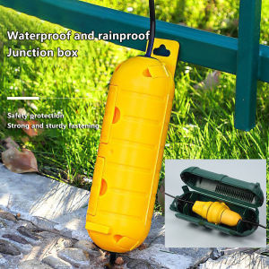 🔥FJS🔥 ฝาครอบสายไฟต่อขยายกลางแจ้งพร้อมกล่องเชื่อมต่อไฟฟ้ากันน้ำกันสภาพอากาศเพื่อป้องกันปลั๊กไฟกลางแจ้ง
