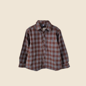 Kemeja Flanel 4-12th Kotak Kotak Anak UNQL Panjang