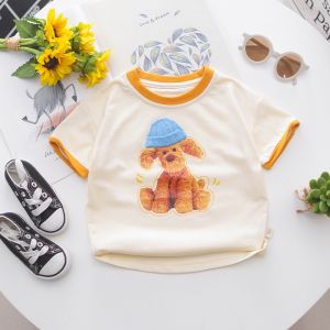Graffiti T-shirt Newborn Cartoon T-shirt Casual childrens clothing Summer Clothing Short sleeve