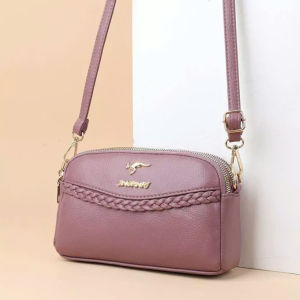 Túi đeo chéo đeo vai nữ da mềm họa tiết dây tết LILA TTE14