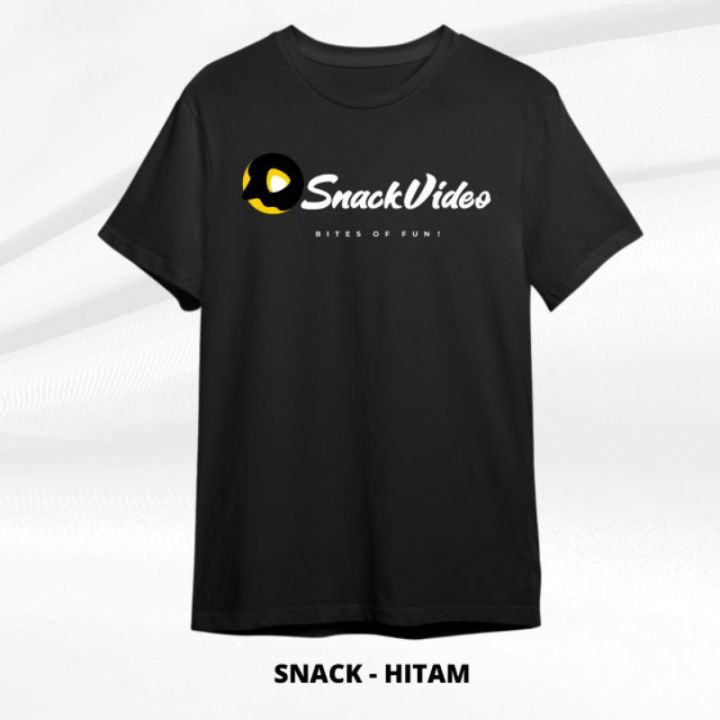 kaos snack video baju snack video snack video hitam kaos
