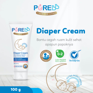 Pure Bb Baby Diaper Cream Hypoallergenic | Purebb Cream Popok Bayi (Bpom)