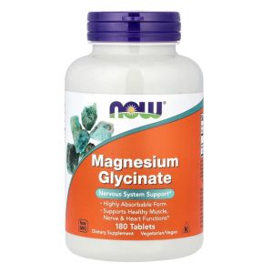 NOW Foods Magnesium Glycinate 90s 180s Tablets