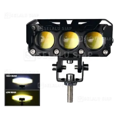 Lampu Tembak LED Laser D2 D3 Transformer 3 / 4 /5 Mata Lampu SQL 5 Mata Mini Driving Lampu Laser LED 2 Warna Putih Kuning 2PCS