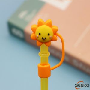 Seeko  Straw Cap Silicone Dust-proof Plug Glass Tea Milk Straw Splash-proof Lid