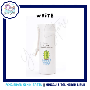 YUME SHOP - Botol Air Minum Kaca Kaktus Tumbler Anak Cactus My Bottle Sekolah Souvenir Ulang Tahun