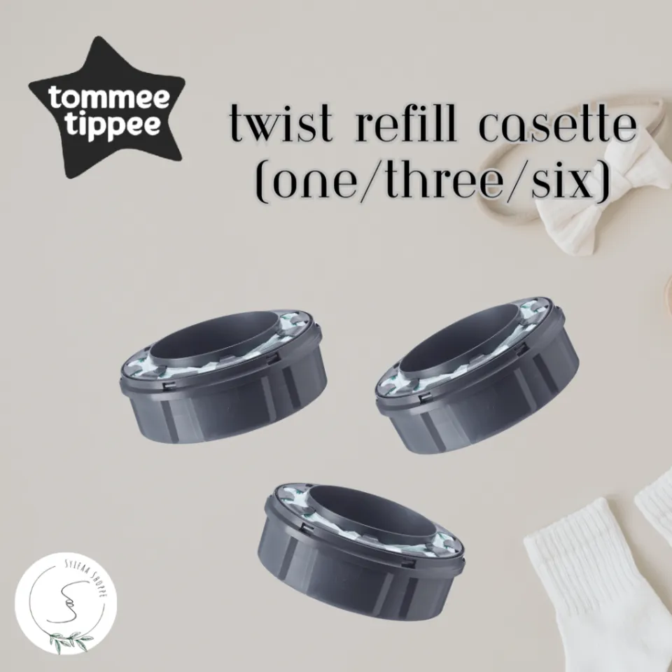 Tommee Tippee Twist Click Nappy Disposal Sangenic Bin with 6 refills