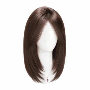 ASDOME Synthetic Long Straight Layered Hair Hair Extension Clip in Hair Toppers Wigs with Bangs Fake Hair Fluffy Head Top Fake Hair Piece Women
